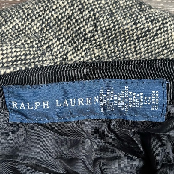 Ralph Lauren tweed wool newsboy cap main image 7